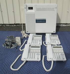 サクサ　PLATIAⅡ プラティア2　PT1000ⅡPro主装置／電話機4台　TD810(W)