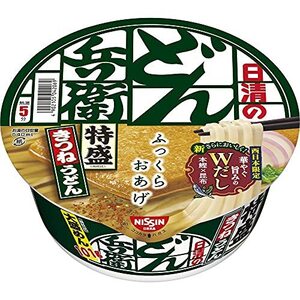 日清食品 どん兵衛 特盛きつねうどん [西] 130g×12個