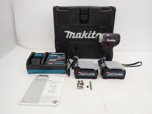 makita マキタ 40V 充電式インパクトドライバー TD001GDXAP オーセンティックパープル ケース/バッテリー/充電器付 ∽ 70C13-1