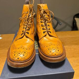 【美品】Tricker’s トリッカーズ カントリーブーツ　STOW 7ハーフ エーコンアンティーク