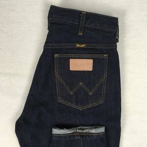 【美品】Wrangler ラングラー WM1716 テーパード 日本製 デニム パンツ ジーンズ Sサイズ ジップフライ 濃紺