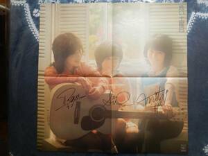 【帯LP】キャンディーズ当時物直筆サイン入ポスター(SOLL72CBSソニー初回危ない土曜日AUTOGRAPHED BY RAN/SUE/MIKI/CANDIES)