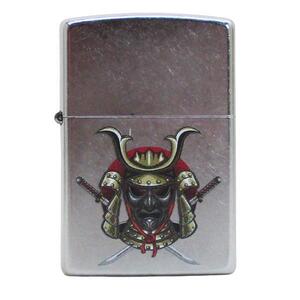 ジッポー オイルライター USA Zippo 和柄シリーズ 兜 刀 Z207-107668＆ギフトボックスセット（オイル＋フリント+BOX）