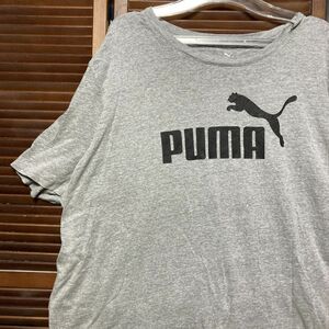 1スタ 再落無し AMXT グレー Tシャツ プーマ PUMA ロゴ 90s 00s ビンテージ アメリカ 古着 ベール 卸 仕入れ