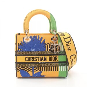 ディオール レディディオール ブランドオフ Dior キャンバス ハンドバッグ ジャガード 中古 レディース