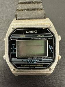 【5K122】1円スタート CASIO ALARM CHRONOGRAPH / W-350 カシオ アラームクロノグラフ カジキ クオーツ メンズ 腕時計 