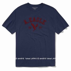 〓ラスト!! アメリカンイーグル/US XXL/AE Super Soft Graphic Tシャツ/Navy