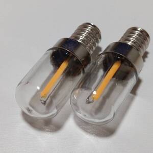 2個セット シャンデリア用 E12 LED フィラメントタイプ 24V 2700k レトロ デコトラ サロンバス /e12