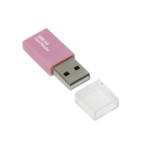 メール便発送 ナカバヤシ USB2.0カードリーダー・ライター ピンク CRW-MSD78P