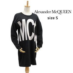 ◇Alexander McQUEEN◇ロング丈カットソー◇サイズS◇黒◇スウェット◇オーバーサイズ◇アレキサンダーマックイーン◇