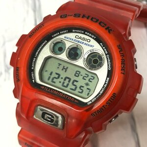 m001 T4(60) 8. CASIO G‐SHOCK DW-6900WF-4T FIFAワールドカップ フランス大会 1998年 赤スケルトン レッド