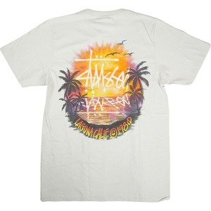 STUSSY ステューシー 24SS SUNSET TEE Fog Tシャツ 薄灰 Size 【S】 【新古品・未使用品】 20797545