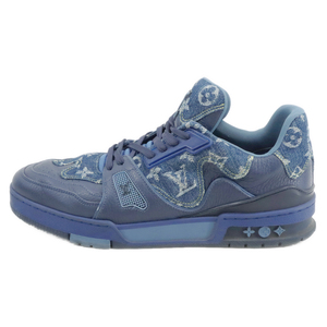 LOUIS VUITTON ルイヴィトン ×NIGO LV TRAINER SNEAKER ニゴ LVトレイナー ローカットスニーカー FD0281 ネイビー