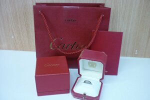 ☆カルティエ Cartier ラブリング ミニラブリング K18WG 750刻印 ホワイトゴールド 指輪 約10号 総重量3.95g 箱付き 現状品