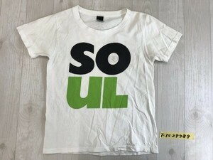 graniph グラニフ メンズ SOULプリント 半袖Tシャツ 大きいサイズ SS 白