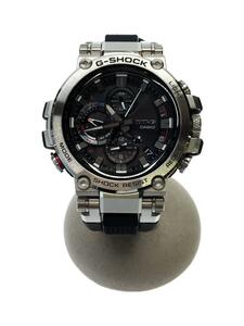 CASIO◆ソーラー腕時計・G-SHOCK/アナログ/SLV