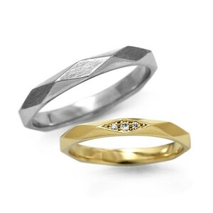 結婚指輪 安い プラチナ ゴールド マリッジリング ダイヤモンド 0.04ct 02367_30_02367B