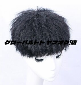 新入荷 上質 メンズウィッグ 人毛 wig ショートヘアー 永久カール 人工頭皮 かつら ふわふわ かっこいい 自然軽量 つけ毛15*15/18*20選択