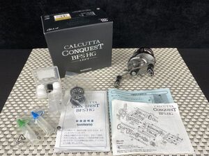 sk★美品 SHIMANO シマノ ベイトリール カルカッタコンクエスト BFS HG-L 03676 左ハンドル CALCUTTA CONQUEST 取説/分解図付き 現状品★