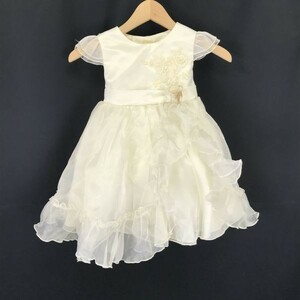 Made in USA★K.I.D collection★後ろリボン/フリルドレス【baby size-XL/アイボリー/ivory】◆BH132