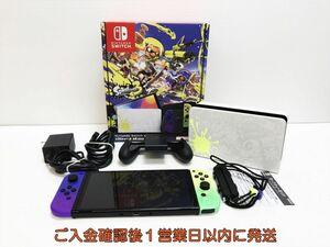 【1円】任天堂 有機ELモデル Nintendo Switch 本体 セット スプラトゥーン3エディション スイッチ 初期化/動作確認済 K03-515yk/G4