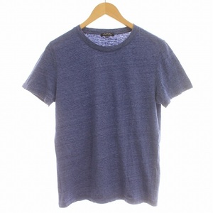 アーペーセー A.P.C. Tシャツ 半袖 ネップ加工 カットソー XS 青 ブルー /☆G ■GY03 メンズ