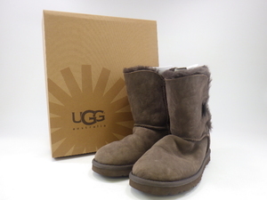 x3D171Z- UGG アグ レディース ブーツ ムートンブーツ ブラウン系 24㎝ 箱入