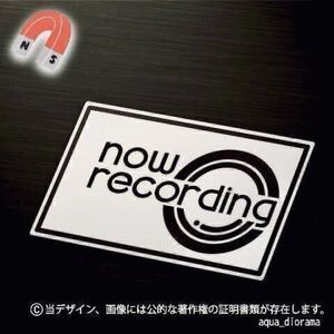 【マグネット. 】NOW RECORDING/録画中:横/WH karinモーター/ドラレコ