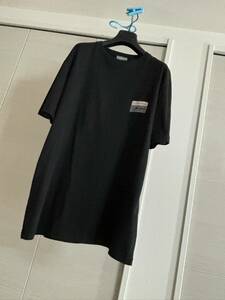 試着程度 DIOR Tシャツ 923J611B0533 ビジターパッチ Tシャツ タグ付き カットソー ブラック diorhomme ディオール Christian dior homme