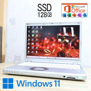 ★美品 高性能6世代i3！SSD128GB★CF-SZ5 Core i3-6100U Webカメラ Win11 MS Office 中古品 ノートPC★P72534