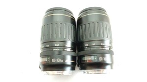 【ジャンク品　実働品　1円スタート】キャノン　CANON　ズーム　ZOOM　レンズ　LENS　EF 100-300mm F4.5-5.6 望遠レンズ　２本　