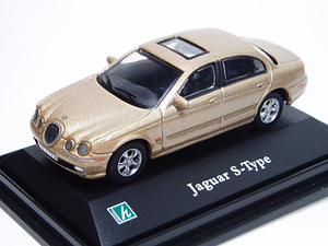 ■カララマ■ジャガー Sタイプ（1/72スケール）HONGWELL Cararama ホンウェル ゴールド色 Jaguar S-Type