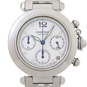 ［銀座店］CARTIER カルティエ パシャ C クロノグラフ W31039M7 腕時計 メンズ DH85096