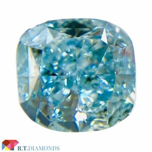 FANCY INTENSE GREEN BLUE 0.819ct PS/RT0684/CGL