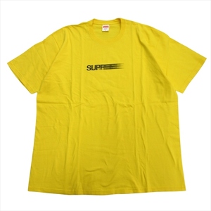 20SS シュプリーム SUPREME Motion Logo Tee モーション ロゴ Tシャツ カットソー プリント USA製 XL 黄 イエロー メンズ