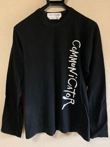 コムデギャルソンシャツ COMME des GARCONS SHIRT 長袖Tシャツ Sサイズ COMMUNICATOR ギャルソンシャツ コムデギャルソン カットソー ロンT