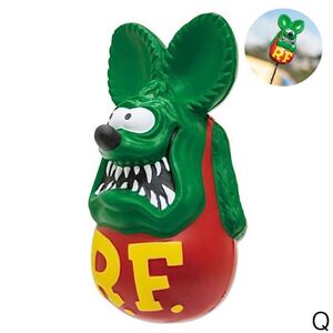 Rat Fink ラットフィンク スクイーズ アンテナトッパー アメリカン キャラクター 新品未開封 No.Q