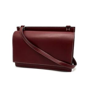 1円 美品 HERMES エルメス ヴァランタン ボックス カーフ ハンド ワン ショルダー バッグ □E刻印 eD0118N