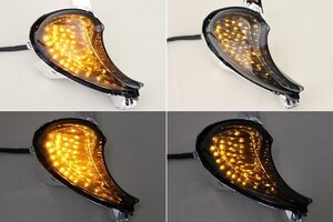 新品 GSX1300R隼 GX72A スモーク LEDフロントウインカー 08- ハヤブサ HAYABUSA クリアウインカー SUZUKI スズキ