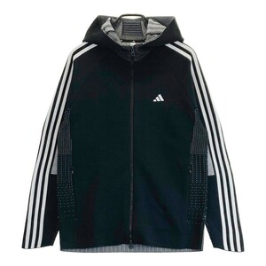 【新ADIDAS GOLF アディダスゴルフ IN6664 2023年モデル フード付き ジップジャケット ブラック系 M [240101239571] ゴルフウェア メンズ