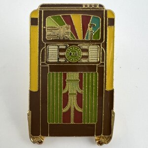 【77】1円～ Wurlitzer JukeBox ワーリッツァー・ジュークボックス デザイン ピンバッジ バッジ 1938年 モデル24 中古品 キャッチなし