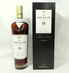 1000円スタート 酒 SCOTCH THE MACALLAN 18年 HIGHLAND SINGLE MALT 700ml 43％ マッカラン スコッチ 未開栓 箱付 TNN 酒X518