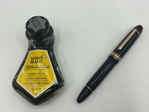 2411141714006 MONTBLANC モンブラン マイスターシュテュック 万年筆 No149 ペン先 18K 750 18金 インク付き 筆記用具 現状品 中古