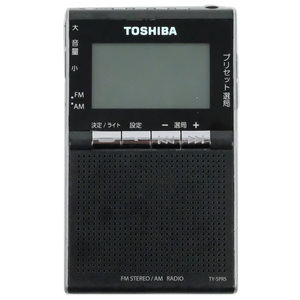 【中古】【ゆうパケット対応】TOSHIBA AM/FMラジオ TY-SPR5-K 本体のみ [管理:1150029872]