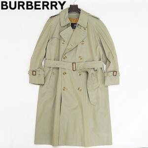 国内正規品◆BURBERRY LONDON バーバリー ロンドン 裏地ノバチェック柄 ウールライナー付 トレンチ コート　ライトカーキ 170