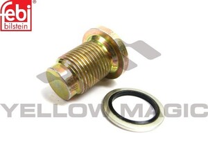 【Febi bilstein】 ドレンボルト・ワッシャーセット [AlfaRomeo,アルファロメオ,156 / 46476967,60812431,60813578,37942]