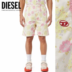 正規品/サンプル品/未使用/Lサイズ■訳ありアウトレット品■定価25,300円■DIESEL メンズ ショートパンツ 総柄 ハーフパンツ P121