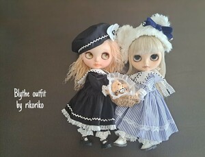 RIKORIKO ＊ Blythe outfit カジュアルなお洋服とくまさん ☆１５点セット ＊