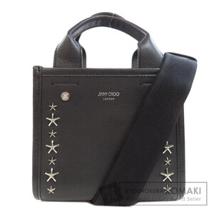 Jimmy Choo ジミーチュウ スターモチーフ スタッズ ハンドバッグ レザー レディース 中古