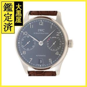 IWC 腕時計 2006年正規品 ポルトギーゼ・オートマティック IW500106 グレー文字盤 18Kホワイトゴールド 自動巻き【472】